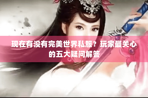 现在有没有完美世界私服？玩家最关心的五大疑问解答