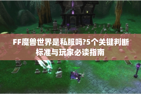 FF魔兽世界是私服吗?5个关键判断标准与玩家必读指南