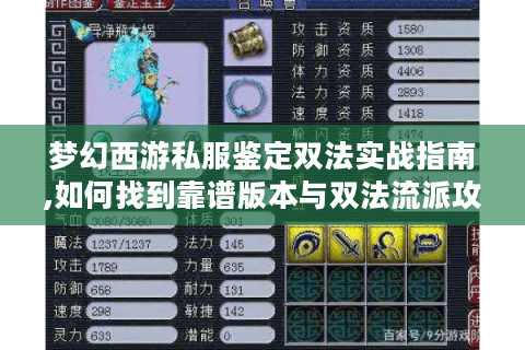 梦幻西游私服鉴定双法实战指南,如何找到靠谱版本与双法流派攻略