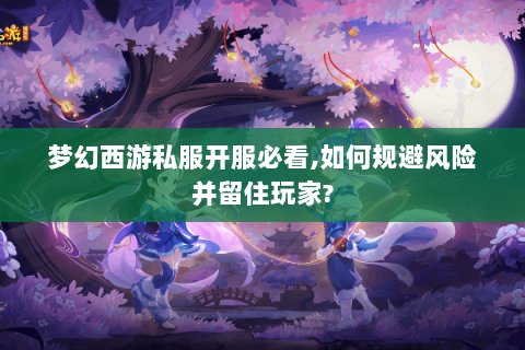 梦幻西游私服开服必看,如何规避风险并留住玩家?