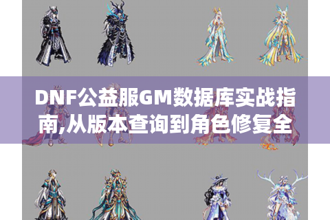 DNF公益服GM数据库实战指南,从版本查询到角色修复全解析