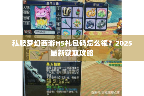 私服梦幻西游H5礼包码怎么领？2025最新获取攻略