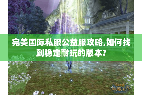 完美国际私服公益服攻略,如何找到稳定耐玩的版本?