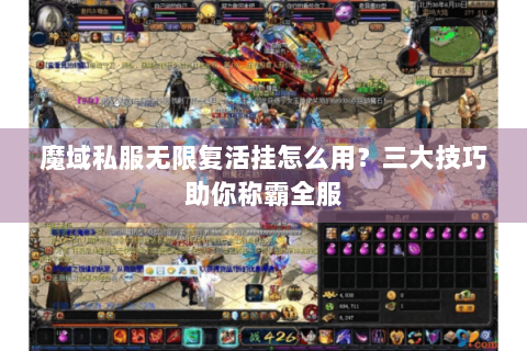 魔域私服无限复活挂怎么用？三大技巧助你称霸全服