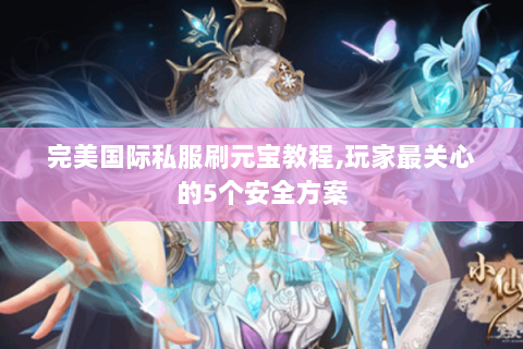完美国际私服刷元宝教程,玩家最关心的5个安全方案