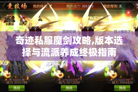 奇迹私服魔剑攻略,版本选择与流派养成终极指南