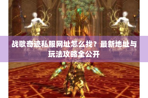 战歌奇迹私服网址怎么找？最新地址与玩法攻略全公开