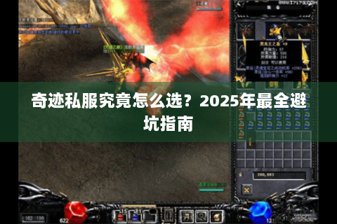 奇迹私服究竟怎么选？2025年最全避坑指南