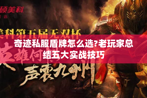 奇迹私服盾牌怎么选?老玩家总结五大实战技巧