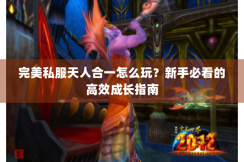完美私服天人合一怎么玩？新手必看的高效成长指南