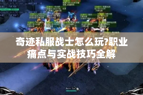 奇迹私服战士怎么玩?职业痛点与实战技巧全解