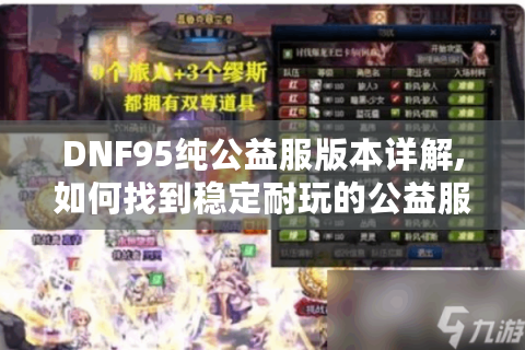 DNF95纯公益服版本详解,如何找到稳定耐玩的公益服?