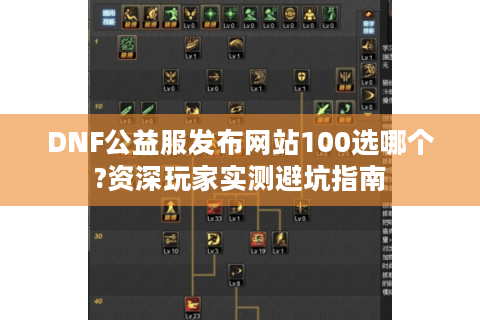 DNF公益服发布网站100选哪个?资深玩家实测避坑指南