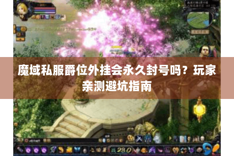 魔域私服爵位外挂会永久封号吗？玩家亲测避坑指南