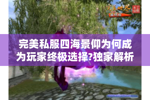 完美私服四海景仰为何成为玩家终极选择?独家解析三大核心法则
