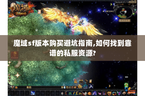 魔域sf版本购买避坑指南,如何找到靠谱的私服资源?