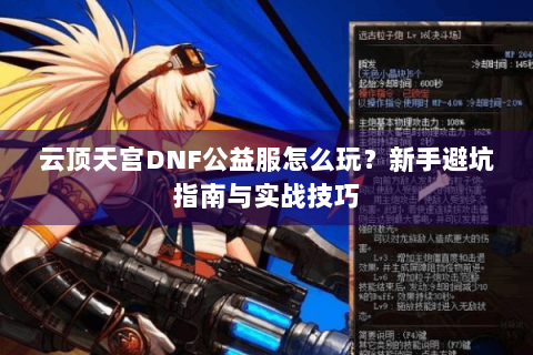 云顶天宫DNF公益服怎么玩？新手避坑指南与实战技巧