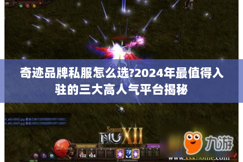 奇迹品牌私服怎么选?2024年最值得入驻的三大高人气平台揭秘