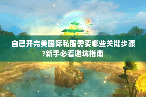 自己开完美国际私服需要哪些关键步骤?新手必看避坑指南
