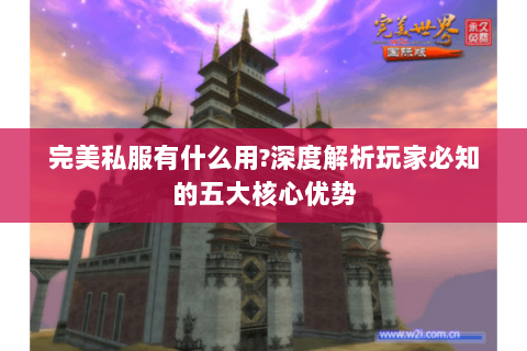 完美私服有什么用?深度解析玩家必知的五大核心优势