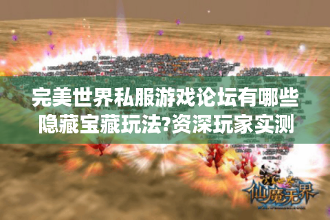 完美世界私服游戏论坛有哪些隐藏宝藏玩法?资深玩家实测推荐