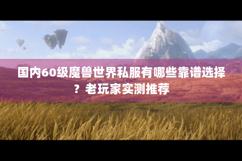国内60级魔兽世界私服有哪些靠谱选择？老玩家实测推荐