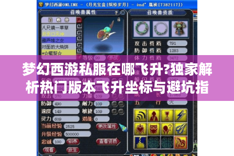 梦幻西游私服在哪飞升?独家解析热门版本飞升坐标与避坑指南