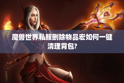 魔兽世界私服删除物品宏如何一键清理背包?
