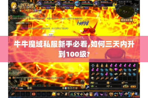牛牛魔域私服新手必看,如何三天内升到100级?