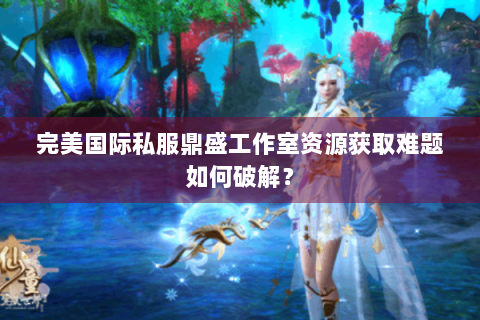 完美国际私服鼎盛工作室资源获取难题如何破解？
