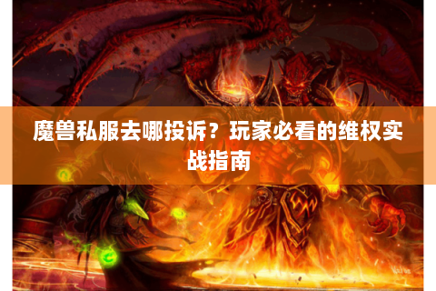 魔兽私服去哪投诉？玩家必看的维权实战指南