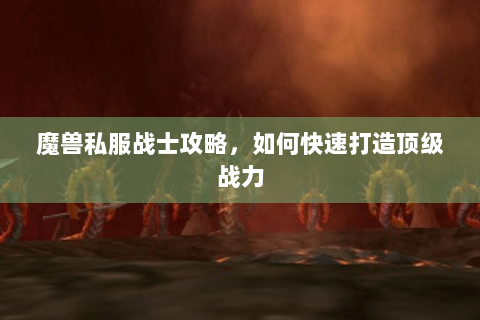 魔兽私服战士攻略，如何快速打造顶级战力