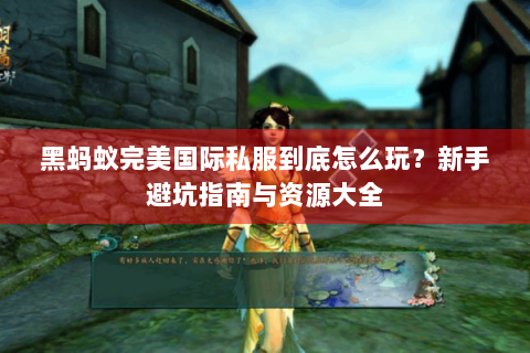 黑蚂蚁完美国际私服到底怎么玩？新手避坑指南与资源大全