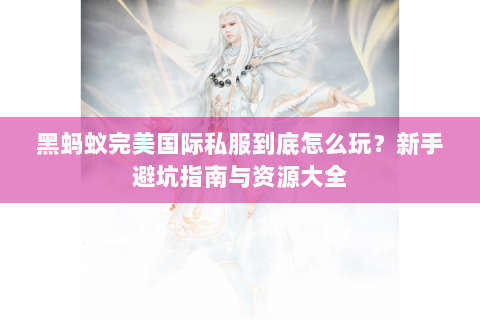 黑蚂蚁完美国际私服到底怎么玩？新手避坑指南与资源大全