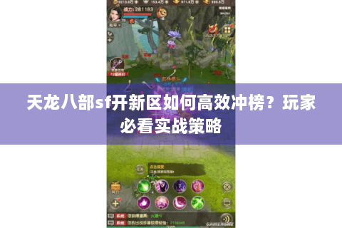 天龙八部sf开新区如何高效冲榜？玩家必看实战策略