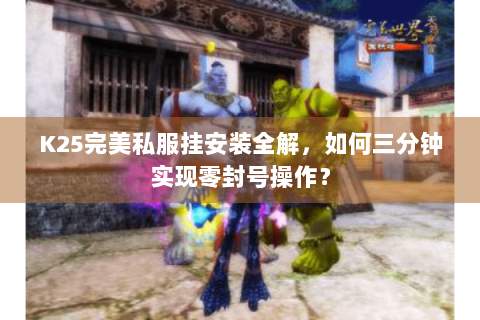 K25完美私服挂安装全解，如何三分钟实现零封号操作？