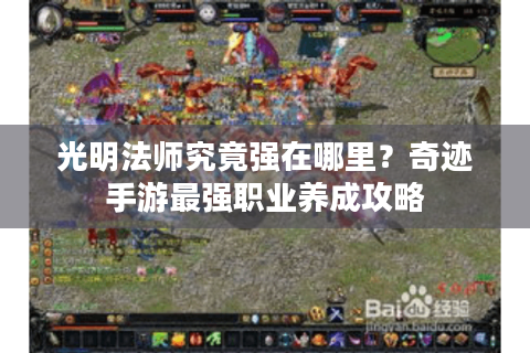 光明法师究竟强在哪里？奇迹手游最强职业养成攻略