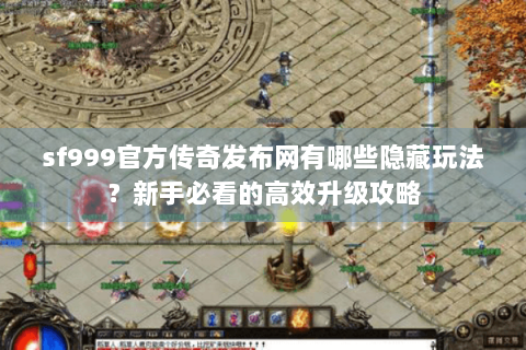 sf999官方传奇发布网有哪些隐藏玩法？新手必看的高效升级攻略