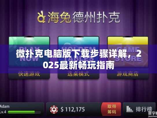 微扑克电脑版下载步骤详解，2025最新畅玩指南