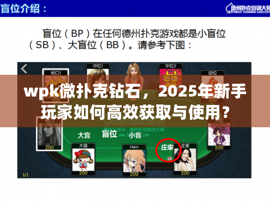 wpk微扑克钻石，2025年新手玩家如何高效获取与使用？