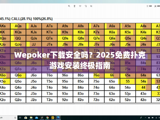 Wepoker下载安全吗？2025免费扑克游戏安装终极指南