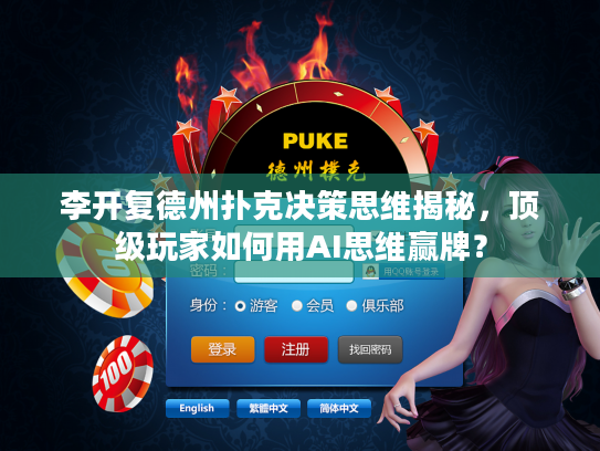 李开复德州扑克决策思维揭秘，顶级玩家如何用AI思维赢牌？