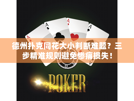 德州扑克同花大小判断难题？三步精准规则避免惨痛损失！