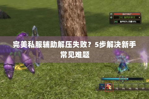 完美私服辅助解压失败？5步解决新手常见难题