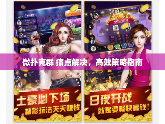 微扑克群 痛点解决，高效策略指南