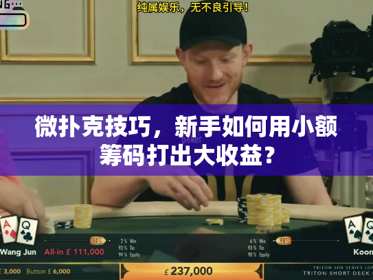 微扑克技巧，新手如何用小额筹码打出大收益？