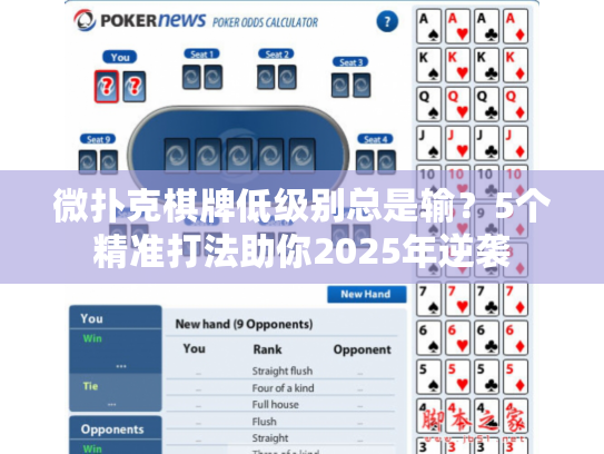微扑克棋牌低级别总是输？5个精准打法助你2025年逆袭