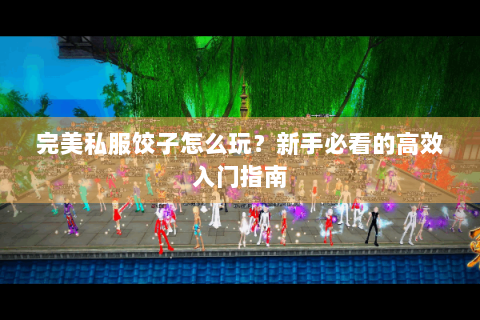 完美私服饺子怎么玩？新手必看的高效入门指南