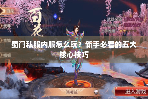蜀门私服内服怎么玩？新手必看的五大核心技巧