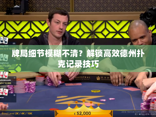 牌局细节模糊不清？解锁高效德州扑克记录技巧